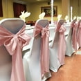 thumbnail image 4 of YMHPRIDE 50 PCS Satin Chair Sashes, Decorative Bow, Sage Green, 7 x 108 inch, 4 of 8