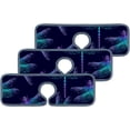 thumbnail image 2 of SKYSONIC Faucet Absorbent Mat 3 Pcs Dragonfly Kitchen Faucet Splash Catcher Washable Counter Drying Pads Behind Faucet for Kitchen Bathroom, 2 of 7