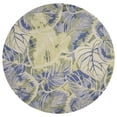 thumbnail image 5 of 9'x12' Blue Green Hand Tufted Caladium Indoor Area Rug, 5 of 11