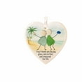 thumbnail image 2 of HaoXun Handmade Heart-Shaped Sea Glass Friendship Ornament - Unique Christmas Tree Decoration & Meaningful Gift for Friend, Sister, Coworker (8cm), 2 of 6