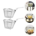 thumbnail image 3 of SHISUYAN 2Pcs Stainless Steel Frying Baskets for Kitchen Chicken Silver, 3 of 8