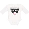 thumbnail image 3 of Inktastic Cleveland Rocks with Baseball Boys or Girls Long Sleeve Baby Bodysuit, 3 of 5