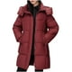 thumbnail image 1 of Parkas de manga larga para mujer, color liso, manga larga, gruesa, holgada, con capucha, desmontable, chaqueta de invierno de manga larga, chaqueta de manga larga, parkas de manga larga, parte superio, 1 of 3