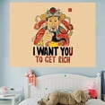 thumbnail image 2 of Tapiz de pared Rich Get You To para colgar en la pared, 100 x 75 cm, 2 of 2
