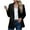 Black, variant on Ecqkame Blazers for Women Business Casual Casual Long Sleeve Open Front Blazers Office Jacket with Shoulder Pads Fall Pink M