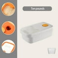 thumbnail image 1 of CHUANK Large Capacity Clear Plastic Rice Container Grain Cereal Flours Storage Organizer Food Storage Discount, 1 of 9