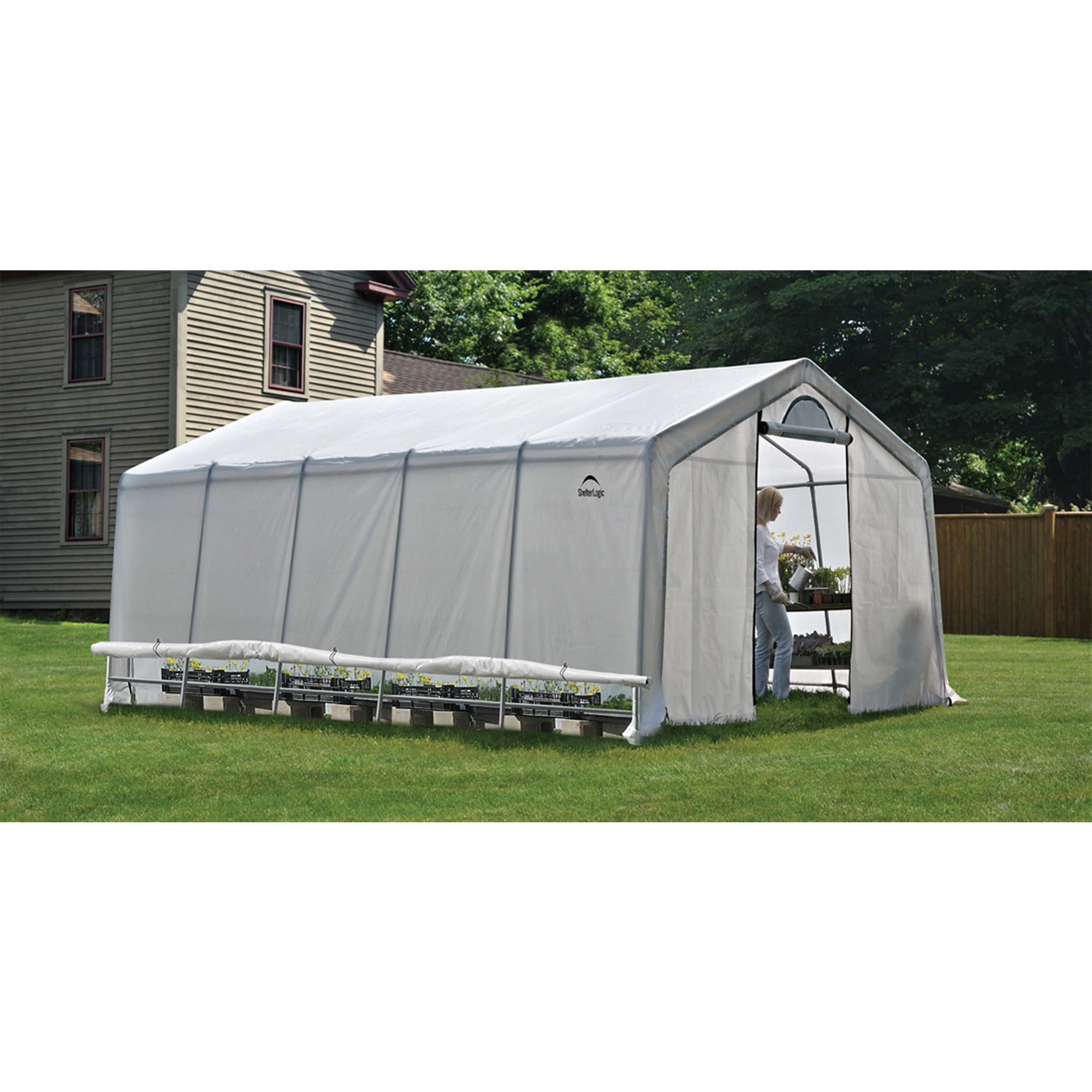 ShelterLogic GROW IT 12 x 20 x 8 ft Translucent Heavy Duty Greenhouse