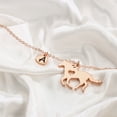 thumbnail image 2 of TINGN Horse Gifts for Women Horse Necklace Stainless Steel Heart Initial Necklace, 2 of 5