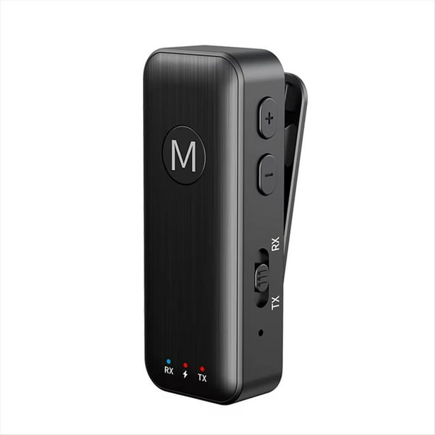 Transmisor y Receptor de Audio Bluetooth 5.3. Adaptador de Audio Auxiliar Inalámbrico de 3,5 mm. Transmisor Bluetooth para TV y Auriculares de Coche.