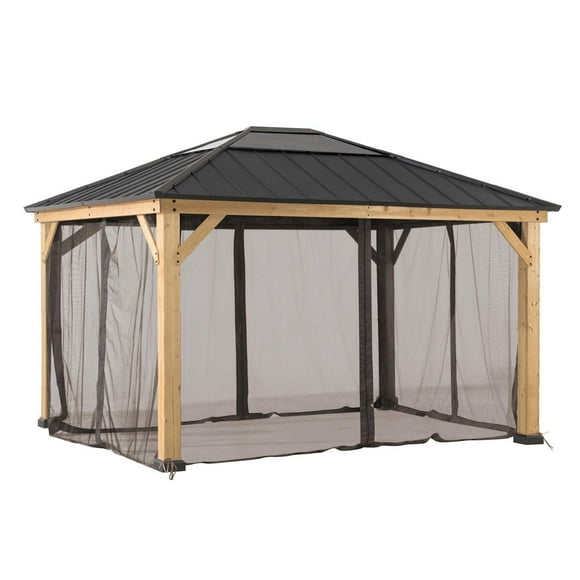 Sunjoy Universal Mosquito Netting for 13 ft. × 15 ft. Wood-Framed Gazebos