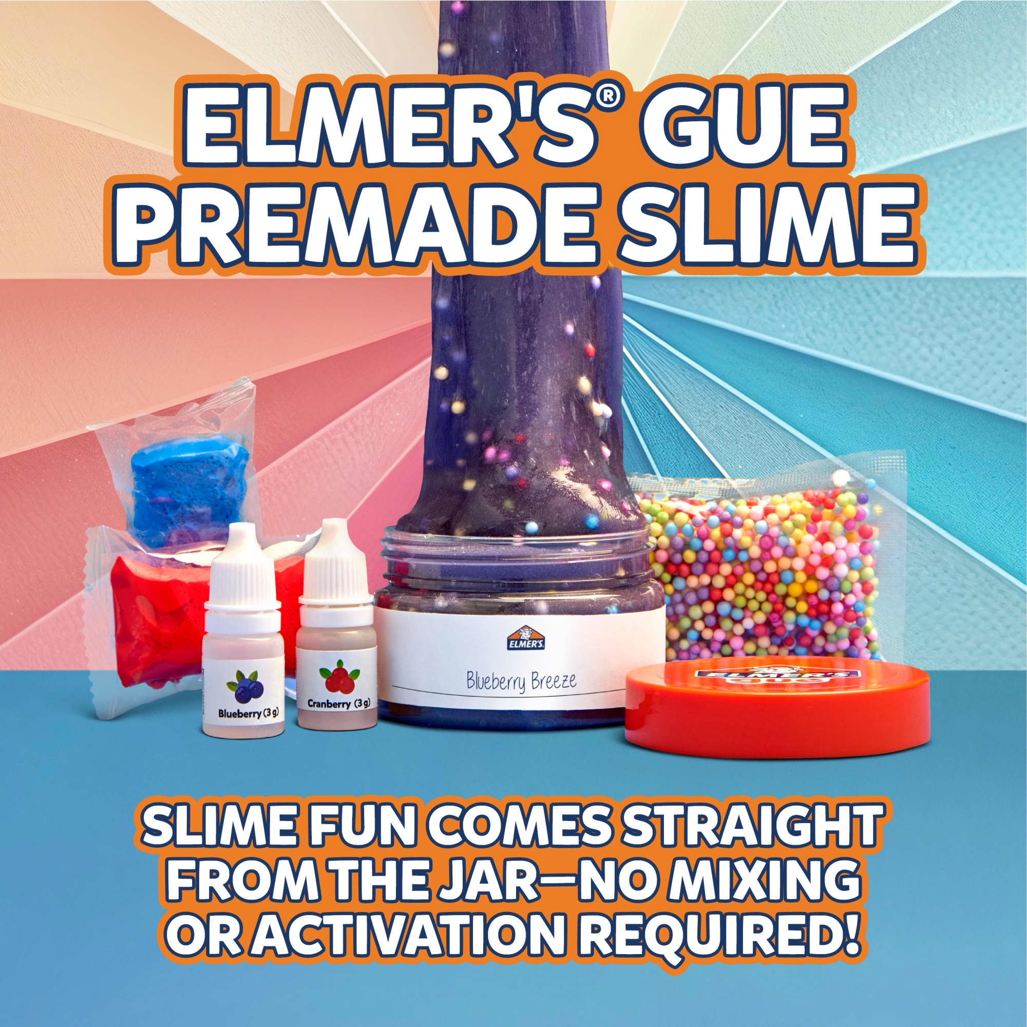 Elmer's Color Wheel Slime Kit, Includes Premade Slime and Slime Supplies, 24 Piece Kit