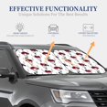 thumbnail image 4 of Windshield Sun Shade, Bull skull rose white cool Foldable Car Sun Shade Windshield for Front, 2 Pieces, 4 of 7