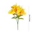 thumbnail image 3 of Artificial Silk Hibiscus Flowers Bouquet Faux Tropical Floral Stems for Living Room Table Vase Centerpiece, 3 of 7
