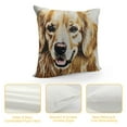 thumbnail image 4 of Nawypu  It’s Not Dog Hair It’s Golden Glitter Throw Pillow Covers, Painting Golden Retriever Gifts for Dog Lover. (Golden Retriever), 4 of 5