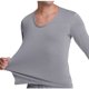 thumbnail image 4 of Conjuntos de ropa interior térmica para hombre, jersey informal liso y fino de manga larga, ropa interior y pantalones abrigados, trajes de poliéster para hombre, camisetas y pantalones., 4 of 6