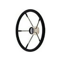 Seachoice 25851 Stainless Steel Destroyer Boat Steering Wheel