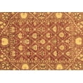 thumbnail image 1 of Ahgly Company Indoor Rectangle Abstract Brown Modern Area Rugs, 5' x 7', 1 of 4
