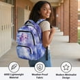thumbnail image 4 of Pzuqiu Cute Purple Axolotl Print Kids School Backpack Ultra-Soft Breathable Large Capacity 17 Inch Lightweight Casual Schoolbag for Girls Boys Students Age 6-18 Daily Travel Use, 4 of 7