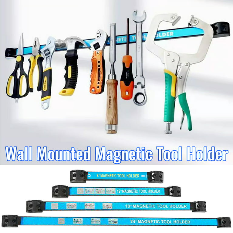 12 18 24 Heavy Duty Magnetic Tool Storage Holder Rack Garage Wall Strips