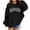 Black, variant on Girls Athletic Hoodie Soft Pullover Sweatshirt With Pocket Comfortable Casual Sportswear For Teen Youth
