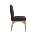 thumbnail image 6 of Meridian Furniture Waldorf Black Chenille Fabric Dining Side Chair, 6 of 8