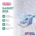 thumbnail image 3 of Sterilite 4-Pack 54 Qt. Gasket Box, Clear Plastic Home Storage Organizer Bins with Lids, 3 of 12