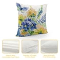 thumbnail image 4 of GOSMITH  Throw Pillow Cover Watercolor Floral Wildflowers Blue Yellow Summer Floral Butterflies Animal Cute Decor Lumbar Pillow Case Cushion for Sofa Couch Bed Standard White, 4 of 5