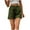 Olive Green, variant on IROINNID Denim Shorts for Women Spring And Summer New Button Zipper Solid Short Jeans,Black