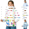 thumbnail image 4 of CPNG Girls and Boys Hooded Jacket Tie Dye Full Zip Rainproof Windproof Windbreaker Coat Kids Lightweight Outdoor Jacket, 4 of 5