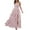 B_ Pink, variant on SMihono Womens Elegant Off Shoulder Solid Color Pleated Long Skirts Sleeveless Halter Neck Boho Beach Dress with Belt Hot Pink S