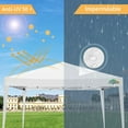 thumbnail image 2 of COBIZI 10x10 Pop Up Canopy Tent Without Sidewall, UPF 50+ Waterproof Outdoor Canopy, Instant Tent Portable Canopies Gazebo for Commercial Shade Party Backyard with 4 Sandbags(White), 2 of 6