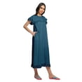 thumbnail image 5 of Moomaya Solid Round Neck Nursing Sleepwear For Women Cotton Nightdress, 5 of 6