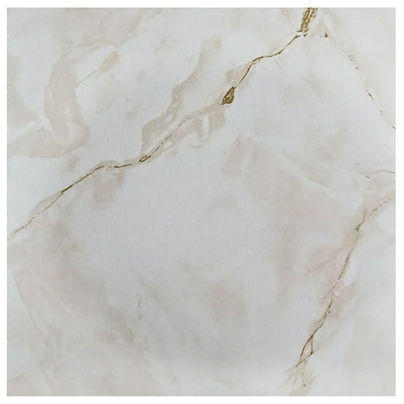 12x12 Nexus (5 Cartons-100 Tiles) Classic White Grey Veins Self Adhesive Vinyl Floor Tile-100 sq. ft.