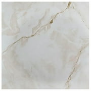 12x12 Nexus (5 Cartons-100 Tiles) Classic White Grey Veins Self Adhesive Vinyl Floor Tile-100 sq. ft.