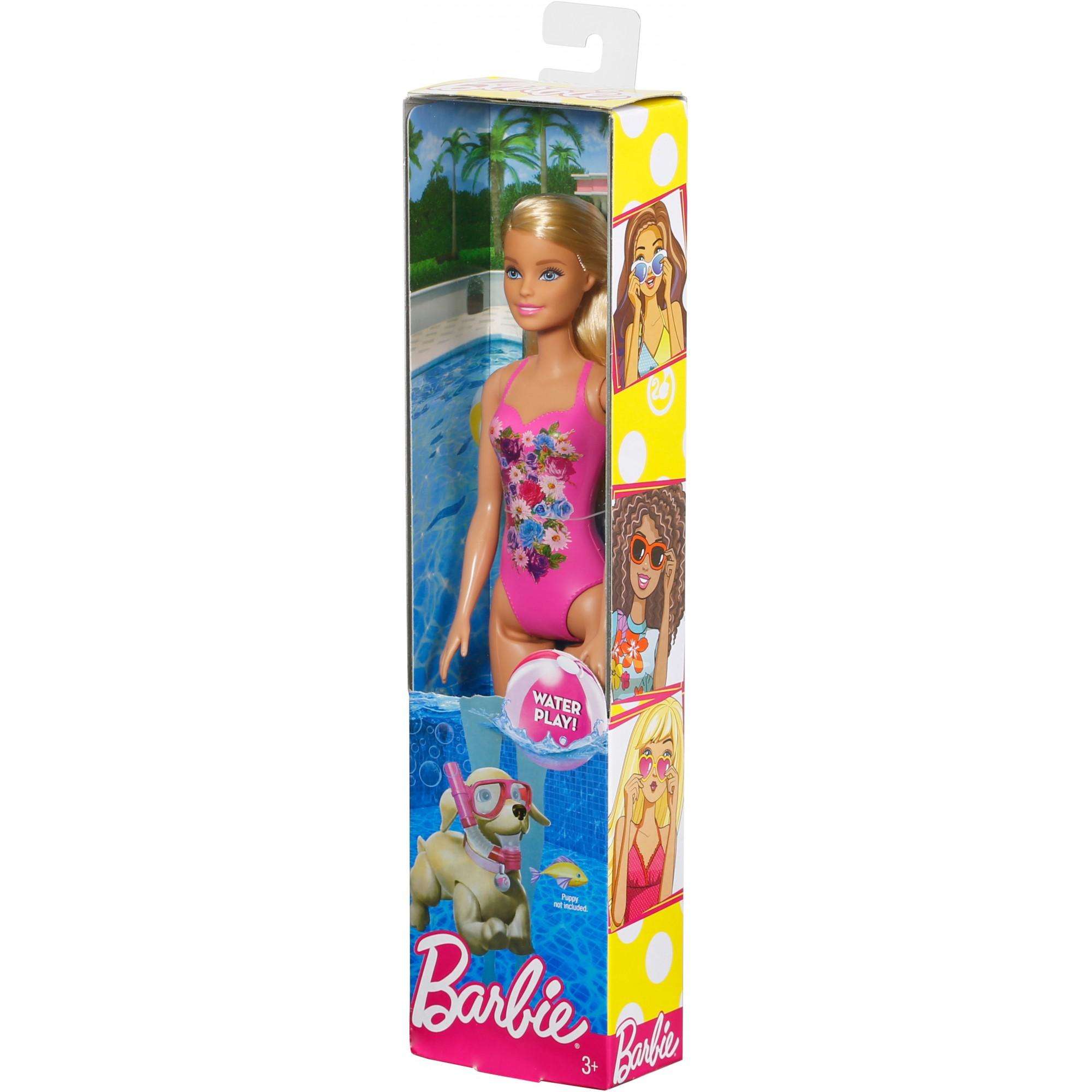 Barbie Beach Doll with Pink Graphic One-Piece Swimsuit - image 5 of 5