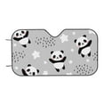 thumbnail image 4 of Uemuo Pandas Pattern Accordion Car Windshield Sun Shade, Foldable Reflective Sun Visor for Car, Reflector Windshield Sunshade-Medium, 4 of 7