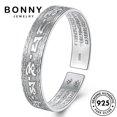 thumbnail image 4 of BONNY Joyería Plata Simple Original Diamante Pulsera 925 Mujer Moissanite M057, 4 of 4