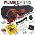 thumbnail image 4 of Pyle Full Size Beginner Violin - 4/4 23-Inch Student Full Size Violin Starter Kit Adult w/ Premium Travel Case & Student Bow, Extra Strings, Digital Tuner, Shoulder Rest & Cleaning, 4 of 8