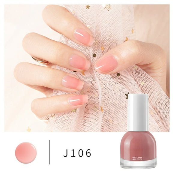 Women Fashion Nail Polish Women'S Long Lasting Tear Frees No Bake Transparent Net Red Summer Manicure Nail Polish 10ml/0.35fl Oz
