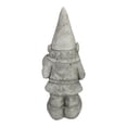 thumbnail image 4 of Northlight 18.5-Inch Gray Gardener Gnome with Shovel and Flower Outside Statue, 4 of 5