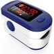 thumbnail image 1 of Oxímetro de pulso electrónico digital con monitor de frecuencia cardíaca - Saturómetro - Sensor de oxígeno - Pantalla LED - Caja azul ZefeiWu 8390615869768, 1 of 1