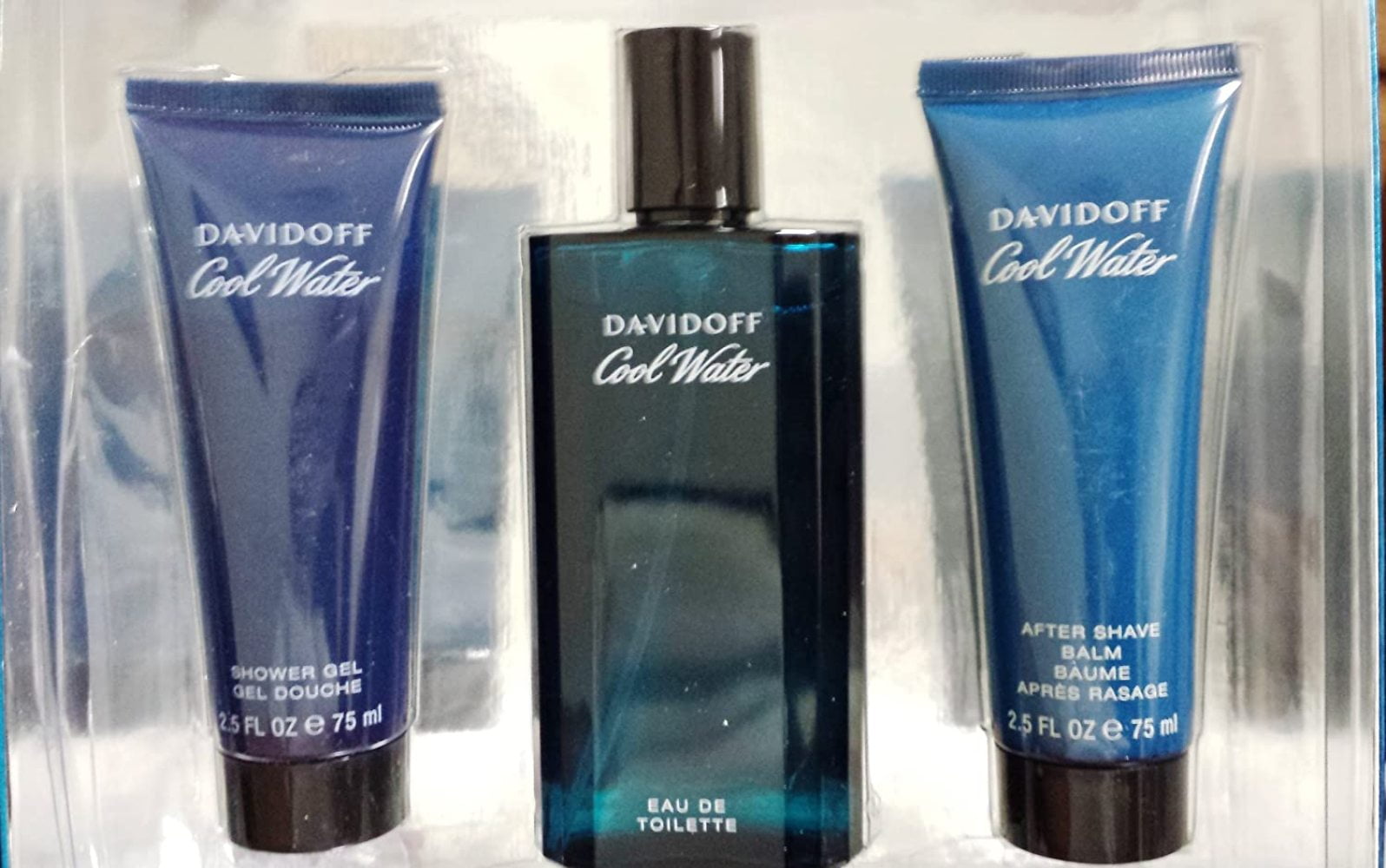 Cool Water by Davidoff for Men - 3-piece Gift Set Includes: 4.2 oz