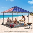 thumbnail image 3 of EAGLE PEAK 13 x 13 ft Pop-Up Gazebo Tent Instant，Outdoor Gazebo Canopy Easy Set-up Folding Shelter (American Flag), 3 of 10