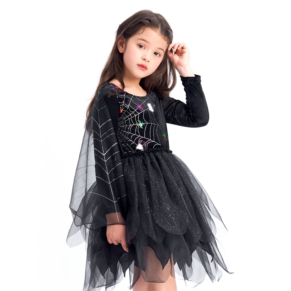 IKALI Mädchen Skelett Kostüm Halloween Kinder Farbe Knochen Kleid Schädel Neon Funky Outfit 2PCS IKALI Mädchen Skelett Kostüm Halloween Kinder Farbe Knochen Kleid Schädel Neon Funky Outfit 2PCS