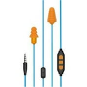 Plugfones 4462966 Earphone Wired Replacable Foam & Silicon Tips, Orange