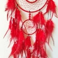 thumbnail image 4 of Red Dream Catcher Wall Decor Crystal Tree of Life Dream Catchers Handmade Feather Dreamcatcher Wall Hanging Ornament for Bedroom Living Room Home Decor, 4 of 6