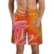 thumbnail image 1 of Fotbe Orange Flower Psychedelic Trajes de Baño Estampados para Hombre, Shorts de Verano de Secado Rápido, Ropa de Playa, Bañadores-3X-Large, 1 of 6