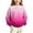 Hot Pink, variant on Gradient Knit Sweater for Girls Boys Crew Neck Long Sleeve Fall Winter Casual Pullover,5-16Years