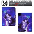 thumbnail image 3 of ELEHOLD Flip Leather Case design for iPad Pro 11 inch 2022/2021/2020/2018 Air 5th/4th 10.9 Card Slots Kickstand Auto Wake/Sleep Function Cute Pattern Shockproof Case,D, 3 of 8