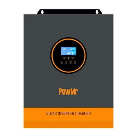 PowMr 3200W 24V Solar Inverter Hybrid 110VAC 100A MPPT Charge Controller Max PV 108V For Flooded Lead-acid Vented Sealed Gel NiCd Lithium Battery
